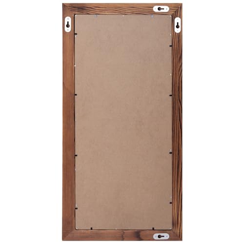 MyGift Wall Mounted Large Chalkboard Sign with Burnt Wood Frame - color: Burnt Wood