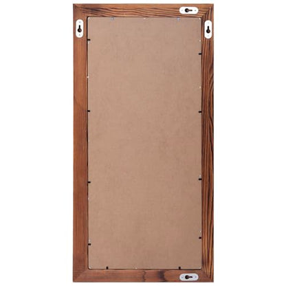 MyGift Wall Mounted Large Chalkboard Sign with Burnt Wood Frame - color: Burnt Wood