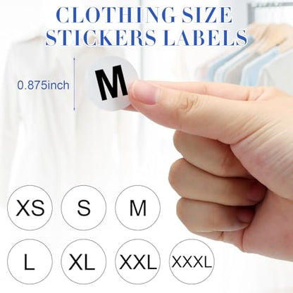 Epakh 200 Pcs Clear Plastic Shirt Bags with 3500 Stickers, 12 x 16 Inch - size: 12 x 16 Inch