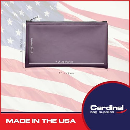 Multi-Purpose Zipper Bag, Purple, 11 x 6 Inch - color: Purple