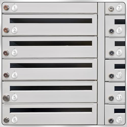 Yaocom 50 Pcs Hollowed Stainless Steel Number Tags - style: Drop, 1-50