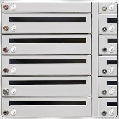 Yaocom 50 Pcs Hollowed Stainless Steel Number Tags - style: Drop, 1-50