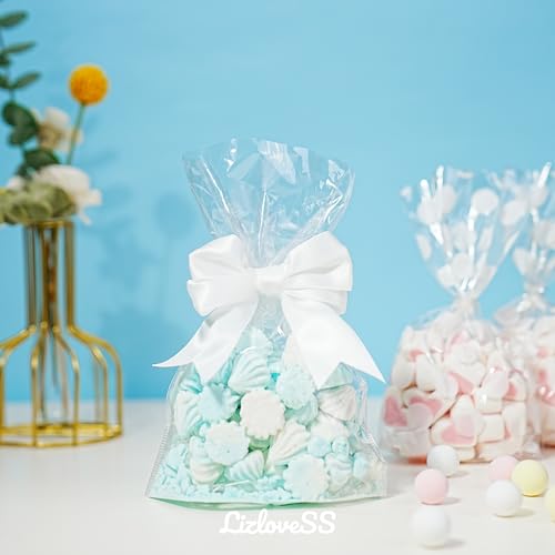 Pre-Tied White Bows with Twist Ties 3.5 Inch, 24 Pack - color: White