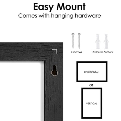 Chalkboard,Magnetic Chalk Board with Wood Frame, 23.6" x 35.4",Black - color: Black, size: 35"W x 23.6"H