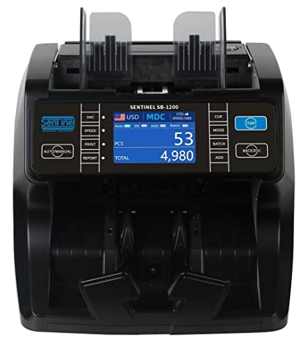 Sentinel SB-1200 Mixed Denomination Money Counter
