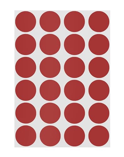 ChromaLabel Burnt Umber Dot Stickers, 3/4 Inch, 1008/Pack - color: Burnt Umber
