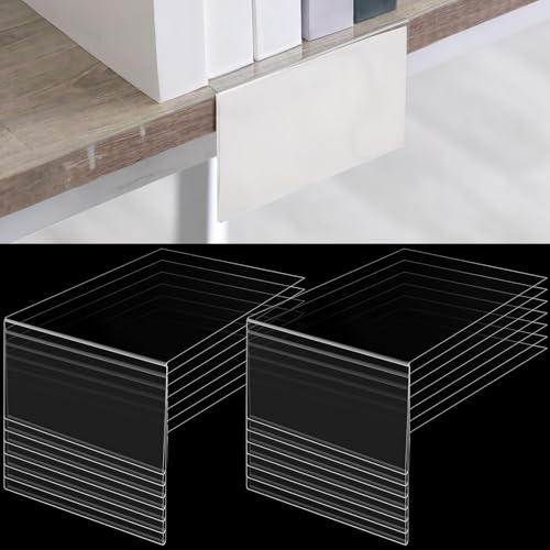 Containlol 15 Pcs Moveable Shelf Label Holder for Library, 5.1 x 3.2 Inch - size: 5.1 x 3.2 Inch