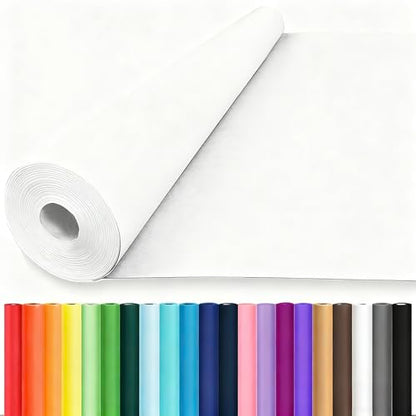 Vanhench White Wrapping Paper Jumbo Roll, 36" x 2520" (210') - color: White, size: 36" Width X 210' Length