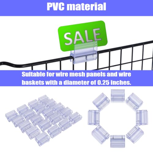 30 Pcs Gridwall Sign Holder Clip, Plastic Grid Wall Accessories