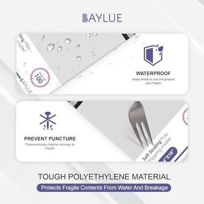 Poly Mailers 9x12, Self Seal Shipping & Mailing Bags, 1000 Pack Bulk - color: White, size: 9"x12" / 1000 Pack