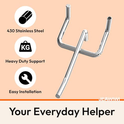 JEAWIWI 50 Pack Metal Pegboard Hooks, 2 Inch, Fit 1/4 & 1/8 in Peg Board - color: Silver, size: 2in 50pcs