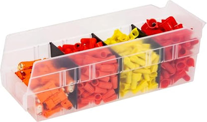 Akro-Mils 40120 Plastic Width Dividers for 4" Tall Shelf Bins, 24-Pk, Black - style: Fits 30120, 30128, and 30124