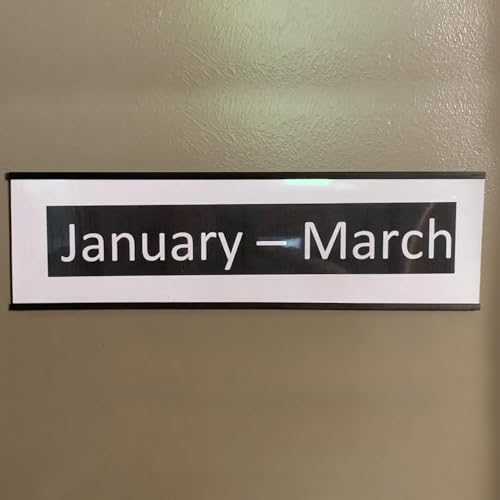 SmartSign Magnetic 'C' Channel Label Holders | 2" x 4", Pack of 10 - size: 2" x 4"