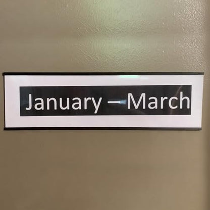 SmartSign Magnetic 'C' Channel Label Holders | 2" x 4", Pack of 10 - size: 2" x 4"