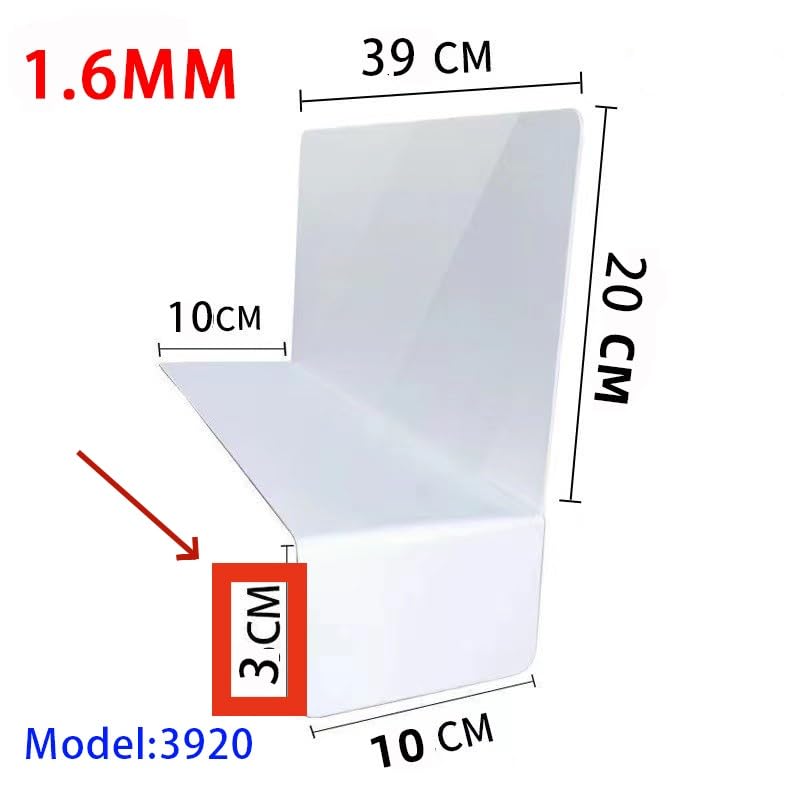 20 Pcs 39 * 20CM 1.6MM Closet Organization with PVC White Shelf Dividers - Closet Shelf Organizer for Clothes, Towels,Sweaters,Purses,and Books - Shelf Separators,Label Sticker,Label Holder - size: 39 * 20CM+10 * 3CM 1.6MM