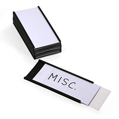SmartSign Magnetic 'C' Channel Label Holders | 2" x 4", Pack of 10 - size: 2" x 4"