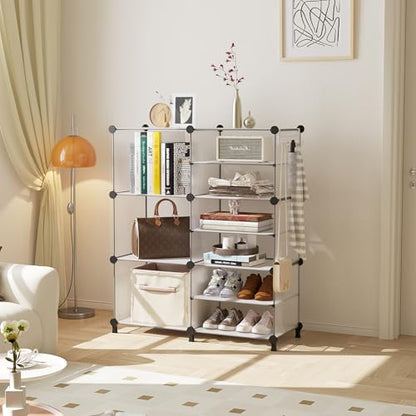 AWTATOS 6 Cube Closet Organizer Storage Shelves, Translucent - color: Translucent