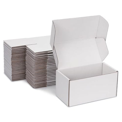 8x4x4 White Shipping Boxes for Small Business, Packing, 25 Pack - color: White, size: 8x4x4 inch