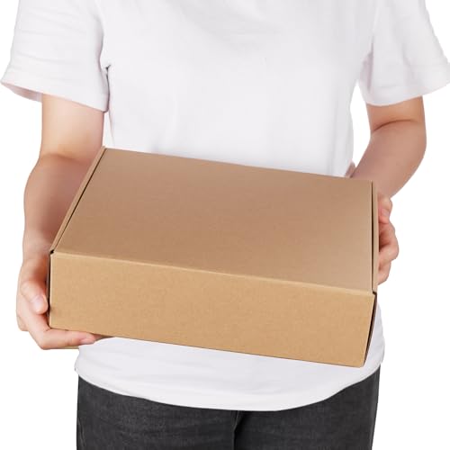 PHAREGE 25 Pack 11x9x3 inch Cardboard Shipping Boxes, Brown Mailing Box - color: Brown, size: 11x9x3 inch 25 Pack