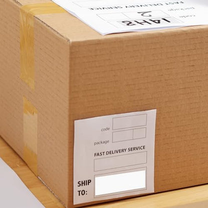 White Rectangle Labels 3" x 1" Color Coding Stickers Roll 500 Pcs - color: White