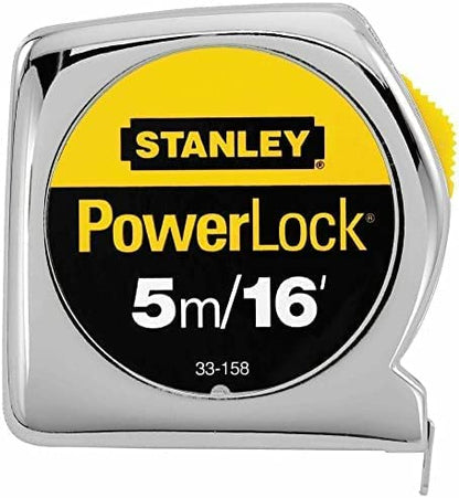 Stanley 33-158 Measuring Tape, 16 Ft L Blade, 3/4 Inch, 3 Pack - size: 4.88 m