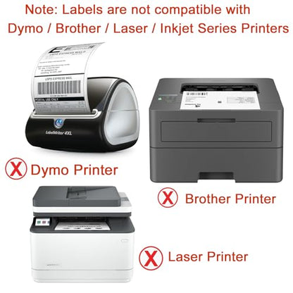FungLam 4"x 6" Direct Thermal Labels (4 Rolls, 4000 Labels) - 3'' Core, Perforations Between Label - Zebra Compatible