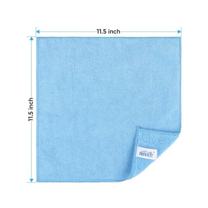 HOMEXCEL Blue Microfiber Cleaning Cloth, Microfiber Towels for Car, 12 Pack - color: Blue