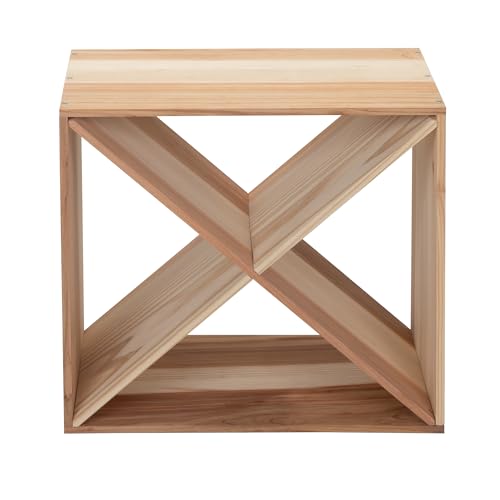 Y1LA 24 Bottle Wine Rack Holder Compact Cellar Cube Bar Storage Kitchen Decor Wood Display Home,Wine Storage Cube for Wood Crate in Natural (4, Natural-c)