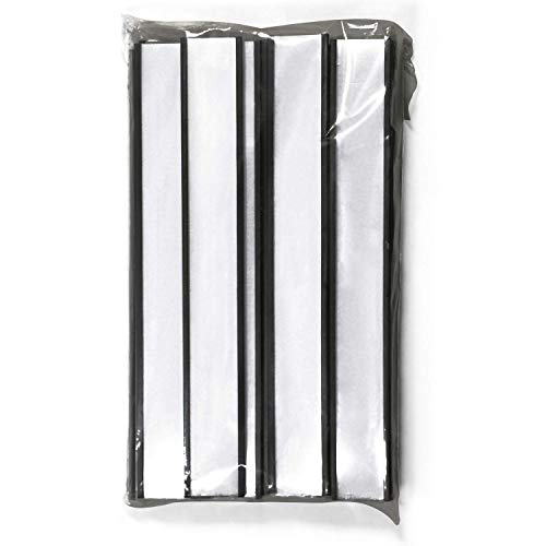 SmartSign Magnetic 'C' Channel Label Holders for Metal Racks and Shelves | 0.75" x 6" Pack of 25 - size: 0.75" x 6"