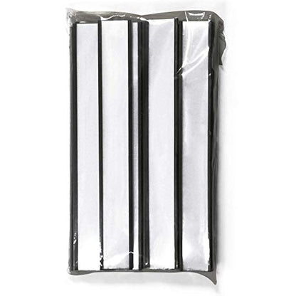 SmartSign Magnetic 'C' Channel Label Holders for Metal Racks and Shelves | 0.75" x 6" Pack of 25 - size: 0.75" x 6"