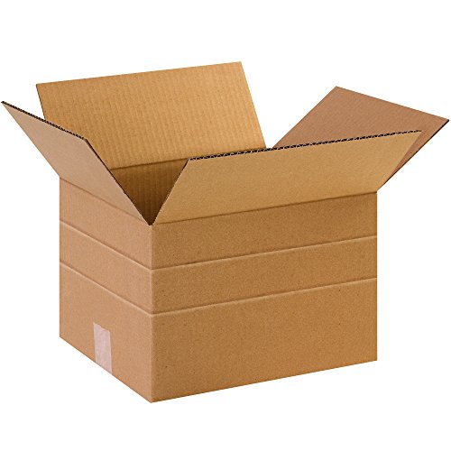Tape Logic Shipping Boxes Multi-Depth 12"L x 10"W x 8"H, 25-Pack | Corrugated Cardboard Box for Packing, Moving and Storage - size: 12 x 10 x 8"