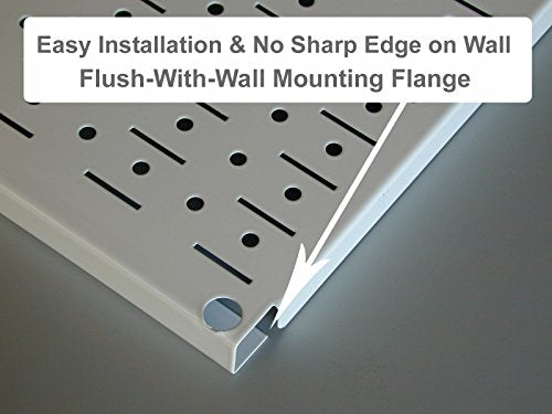 Wall Control Pegboard 32in x 16in Blue Metal Pegboard Tool Board Panel - color: Blue