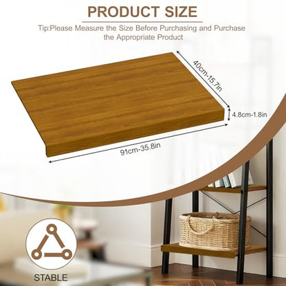 5-Pcs Bamboo Wire Shelf Covers, 36"x16" Wood Wire Shelves Racks for Shelving Pantry, No Assembly - size: 36"Wx16"D