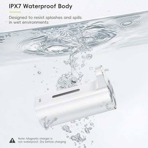 EKO Aroma Pro 13.5 fl oz Touchless Automatic Liquid Soap Dispenser, Rechargeable Electric Hand & Dish Soap Dispenser for Bathroom and Kitchen, IPX7 Waterproof, Adjustable Volume Control (White) - color: White, size: 13.5 oz