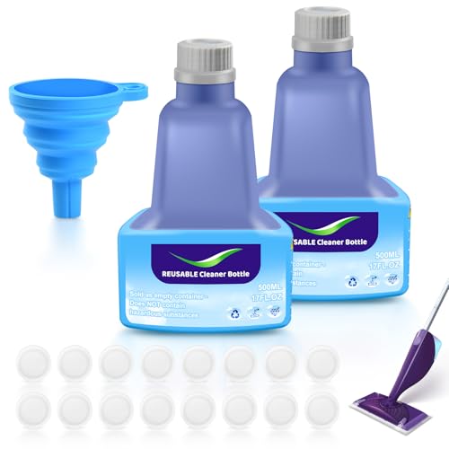 2 Refillable Replacement Bottle for Swiffer® Wet Jet™ Mop,500ml/17oz,Empty