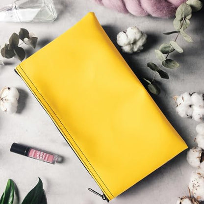 Multi-Purpose Zipper Bag, Yellow, 11 x 6 Inch - color: Yellow