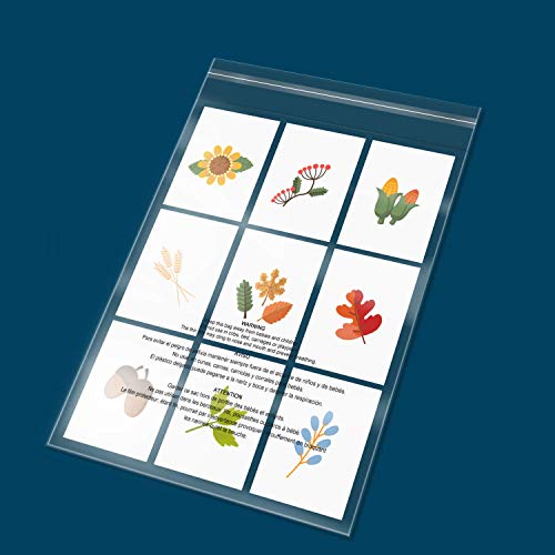 iMailer - 500 Pcs - 13" x 15" Poly Bags with Suffocation Warning Self Seal- Clear Shipping Bags 1.6 Mil for Clothing, Shirts, Packaging - Permanent Adhesive - size: 13" x 15", style: Permanent Glue