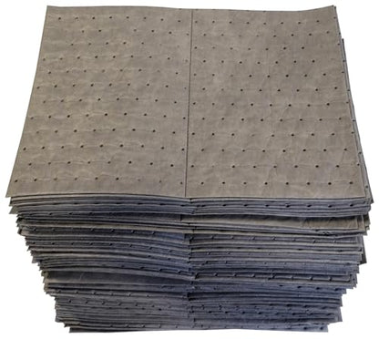 Oil-Dri L90902 15" W x 19" L Universal Heavy Weight Bonded Perforated Pads (100 Mats/Box) - size: 100 Pads/Box, style: Heavy Weight