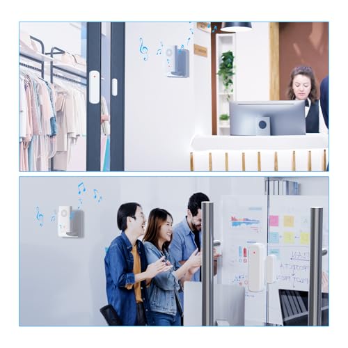 Wireless Door Chime, Door Sensor Chimes When Door Opens/Business Entering - size: 1 Receiver +1Sensor