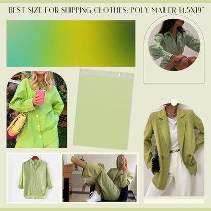 Metronic Poly Mailers 10x13 100 Pack Bulk Shipping Bags for Clothes/Books - color: Avocado Green, size: 10X13 100PC