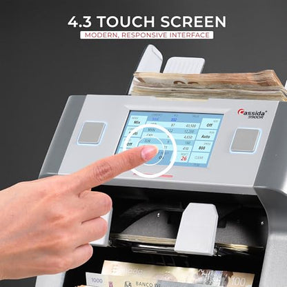 Cassida Money Bill Counter I Business Grade I 1,000 Notes/Min I 9900R V2 - size: X-Large (9900R-V2)