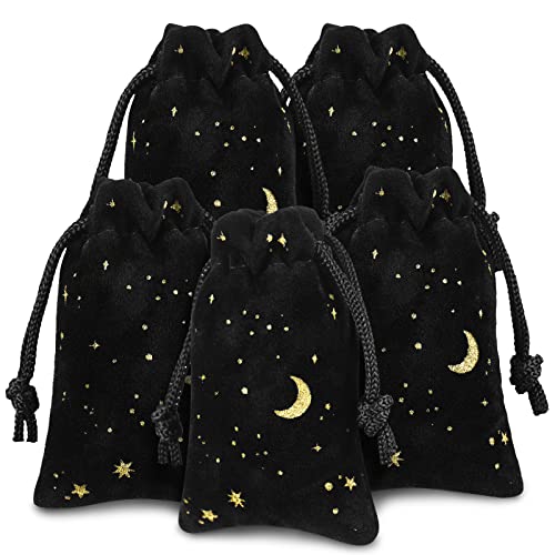 Hillban 30 Pcs 2 x 3, Black Velvet Bag with Drawstring for Jewelry - color: Black, size: 2 x 3 Inch