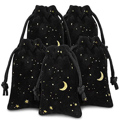 Hillban 30 Pcs 2 x 3, Black Velvet Bag with Drawstring for Jewelry - color: Black, size: 2 x 3 Inch