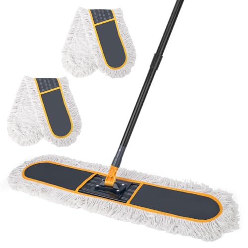KeFanta 36" Commercial Dust Mops,Industrial Heavy Duty Floor Duster,Grey