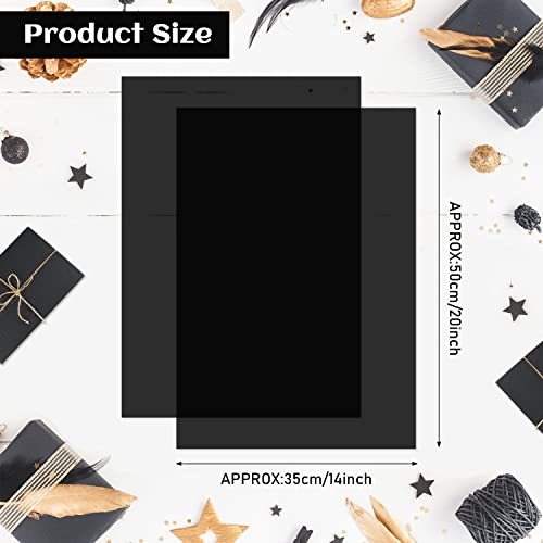 NEBURORA 120 Sheets Black Tissue Paper Halloween Gift Wrap Paper - color: Black
