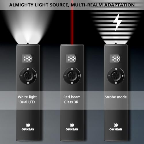 EDC Pocket Flashlight, USB-C Rechargeable mini Flashlight, with Digital Display, Magnetic Base + Metal Back Clip, Aluminum Alloy Portable Flashlight, Used for Outdoor Camping Daily Carrying