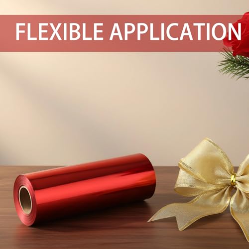 Shiny Waterproof Ribbon,Curling Ribbon for Gifts Package Wrapping,Crafting. (Red, 8inch x 25yards) - color: Red, size: 8inch x 25yards