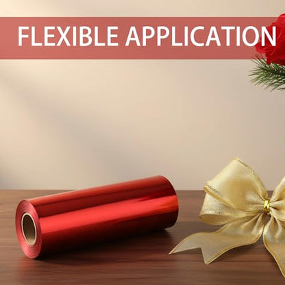 Shiny Waterproof Ribbon,Curling Ribbon for Gifts Package Wrapping,Crafting. (Red, 8inch x 25yards) - color: Red, size: 8inch x 25yards