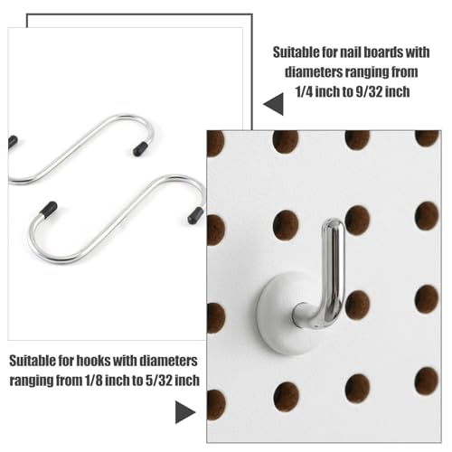 150Pcs Pegboard Hook Locks, Silicone Peg Board Locks Stoppers (Translucent)