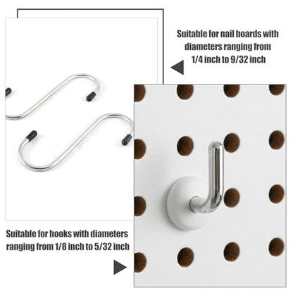 150Pcs Pegboard Hook Locks, Silicone Peg Board Locks Stoppers (Translucent)